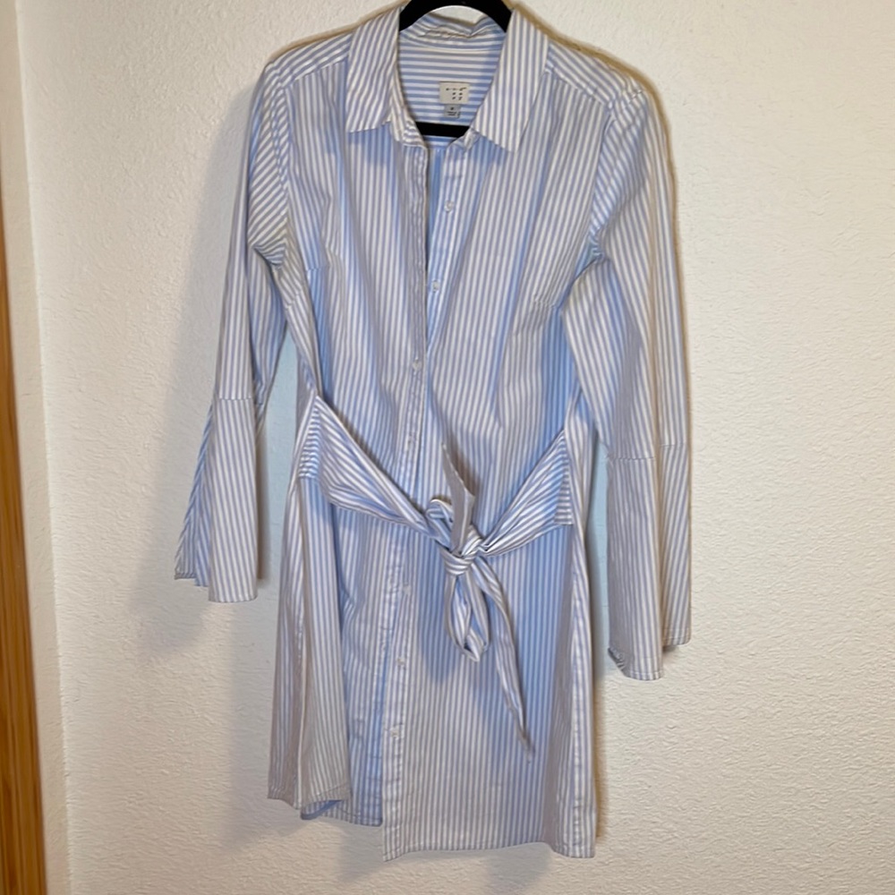 Blue Pin Stripe Dress/tunic
